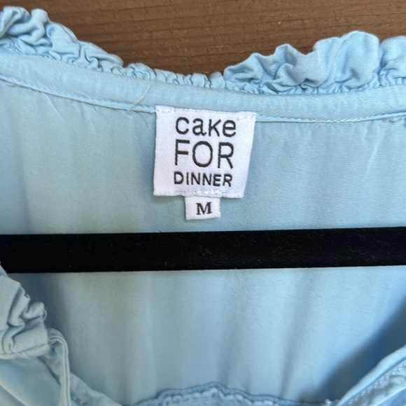 Cake for Dinner Loretta Sky Blue Ruffled TieredDress size medium - Picture 2 of 4